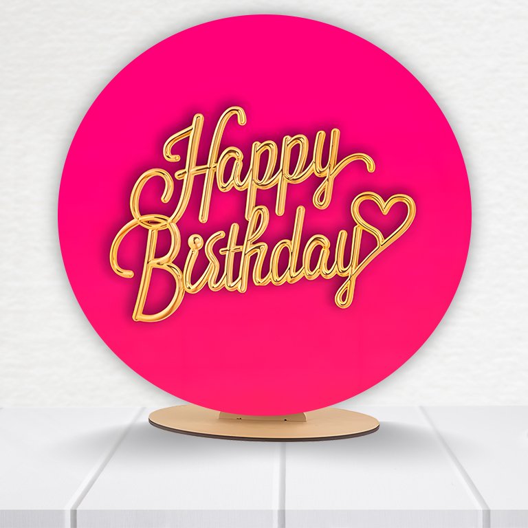 Painel Redondo Aniversário 50x50 - Imagem 8