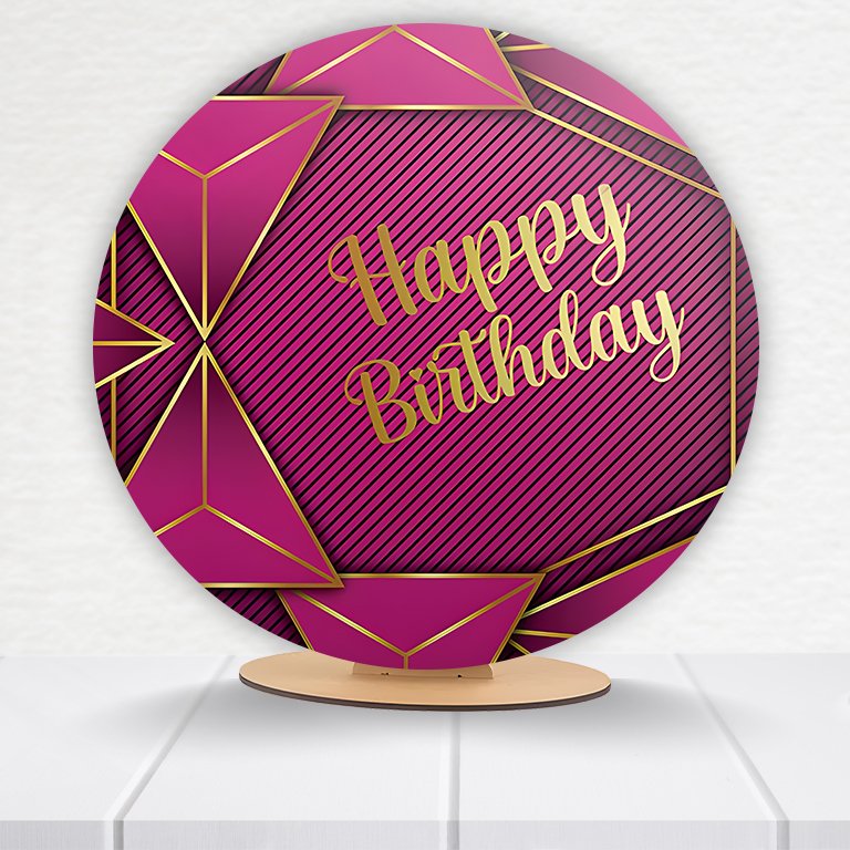 Painel Redondo Aniversário 50x50 - Imagem 7