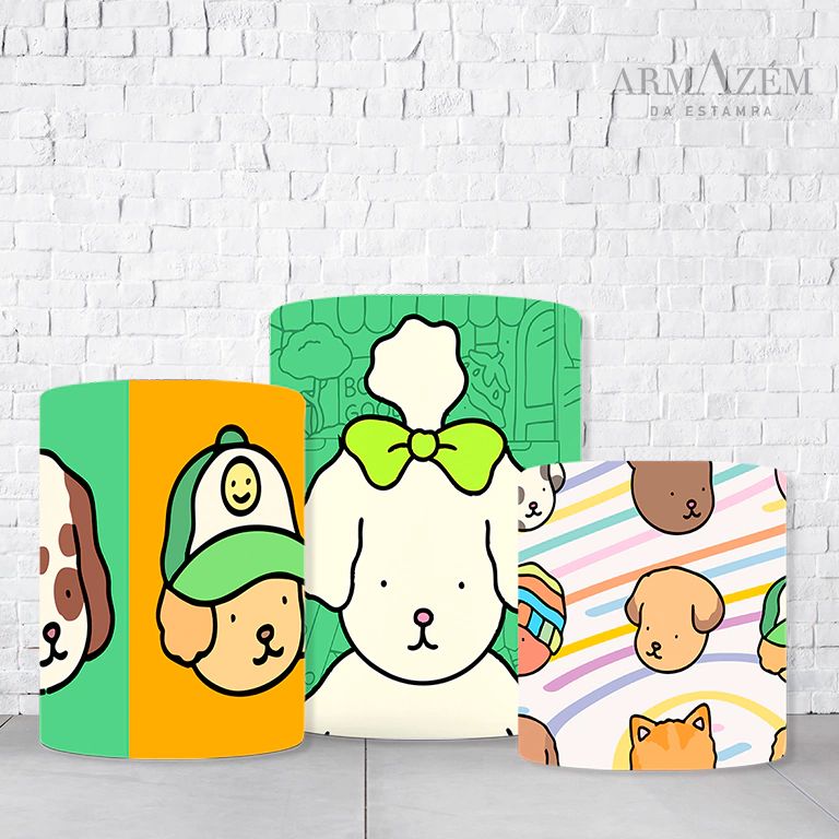 Trio de Cilindros Para Festas Bobbie Goods Em Tecido Helanca C/Elástico - Imagem 2