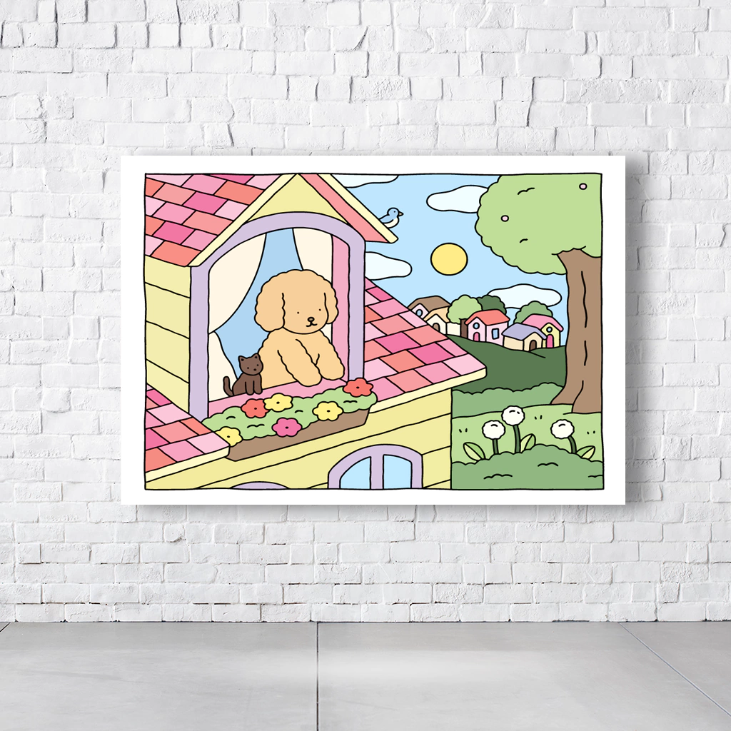 Painel Retangular Tema Bobbie Goods Em Tecido Oxford 100% Poliéster - Imagem 2