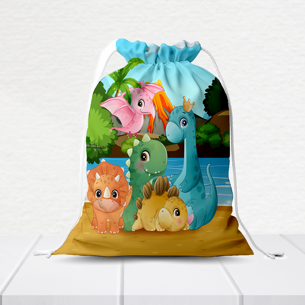 Sacolinha Personalizada Dino Cute 20Cm X 15Cm