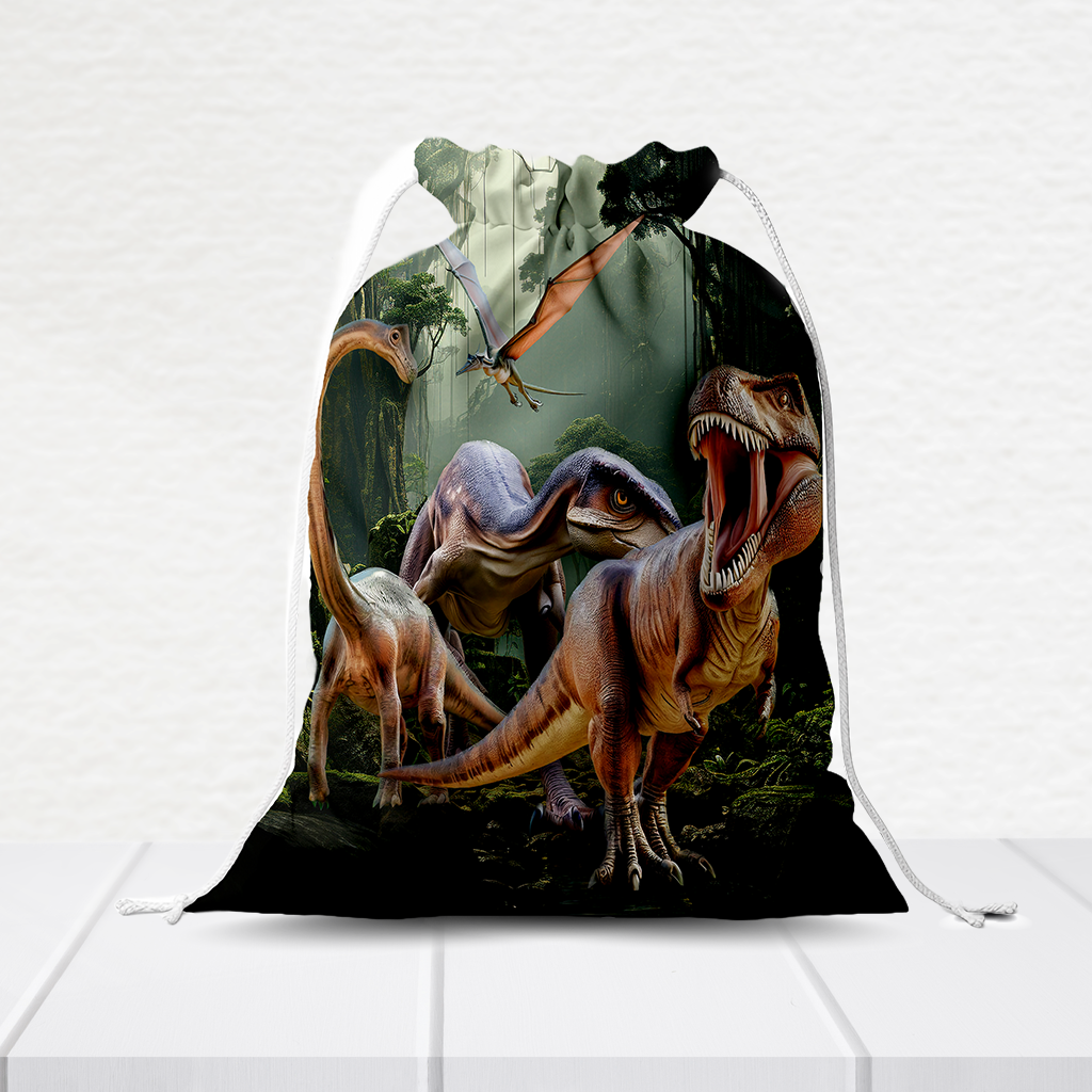 Sacolinha Personalizada Dinossauros 20Cm X 15Cm