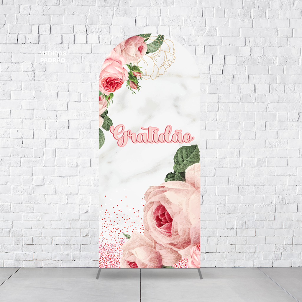 Painel Arco Romano Gratidão