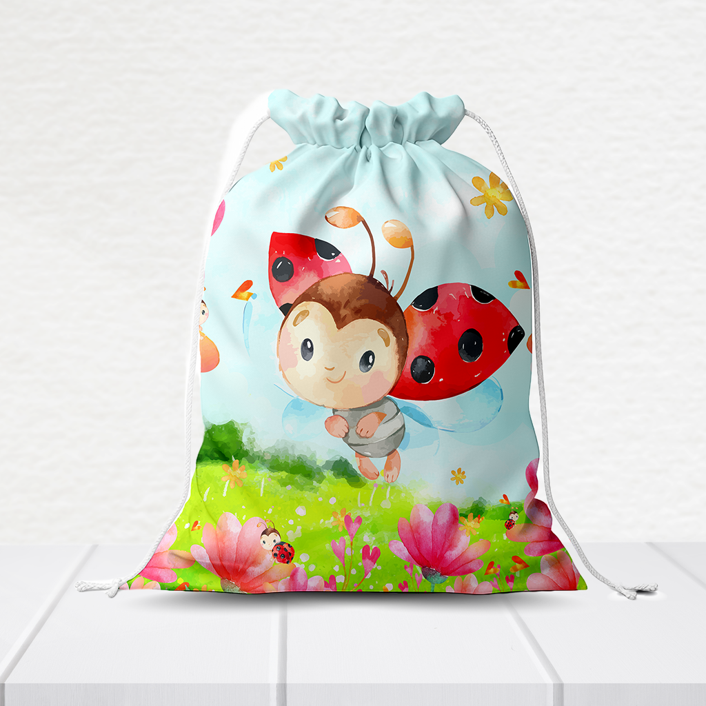 Sacolinha Personalizada Joaninha 20Cm X 15Cm