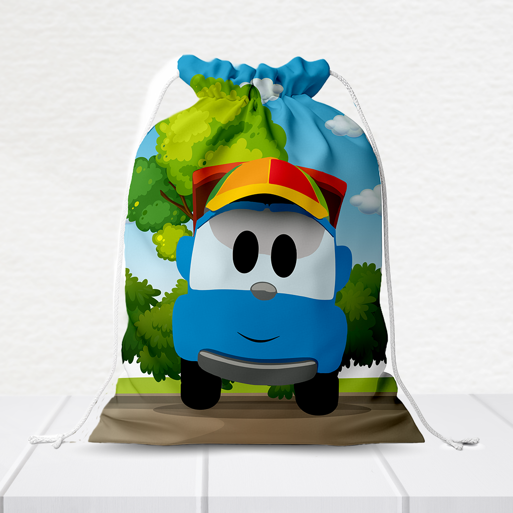 Sacolinha Personalizada Léo O Caminhão 20Cm X 15Cm