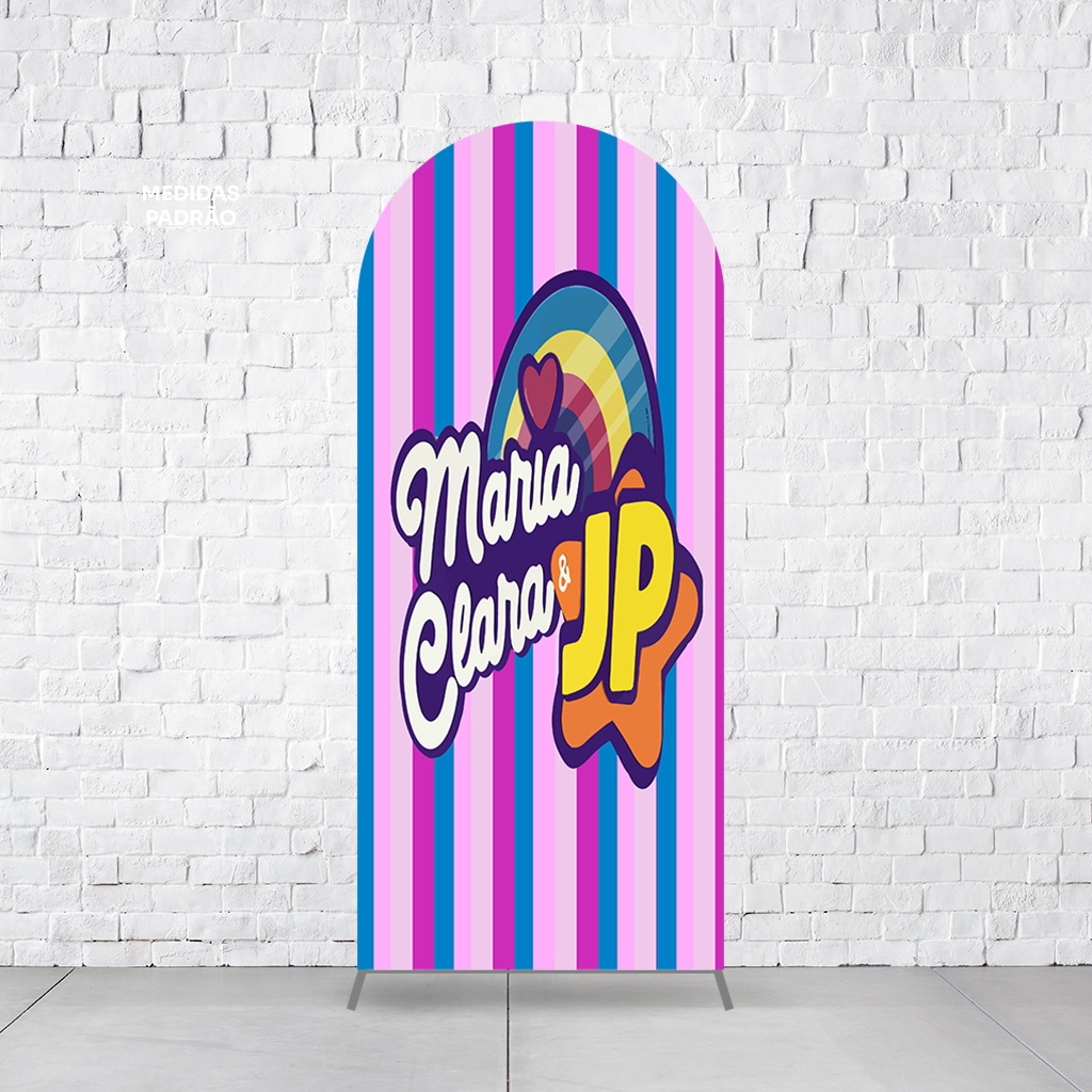 Painel Arco Romano Maria Clara e JP