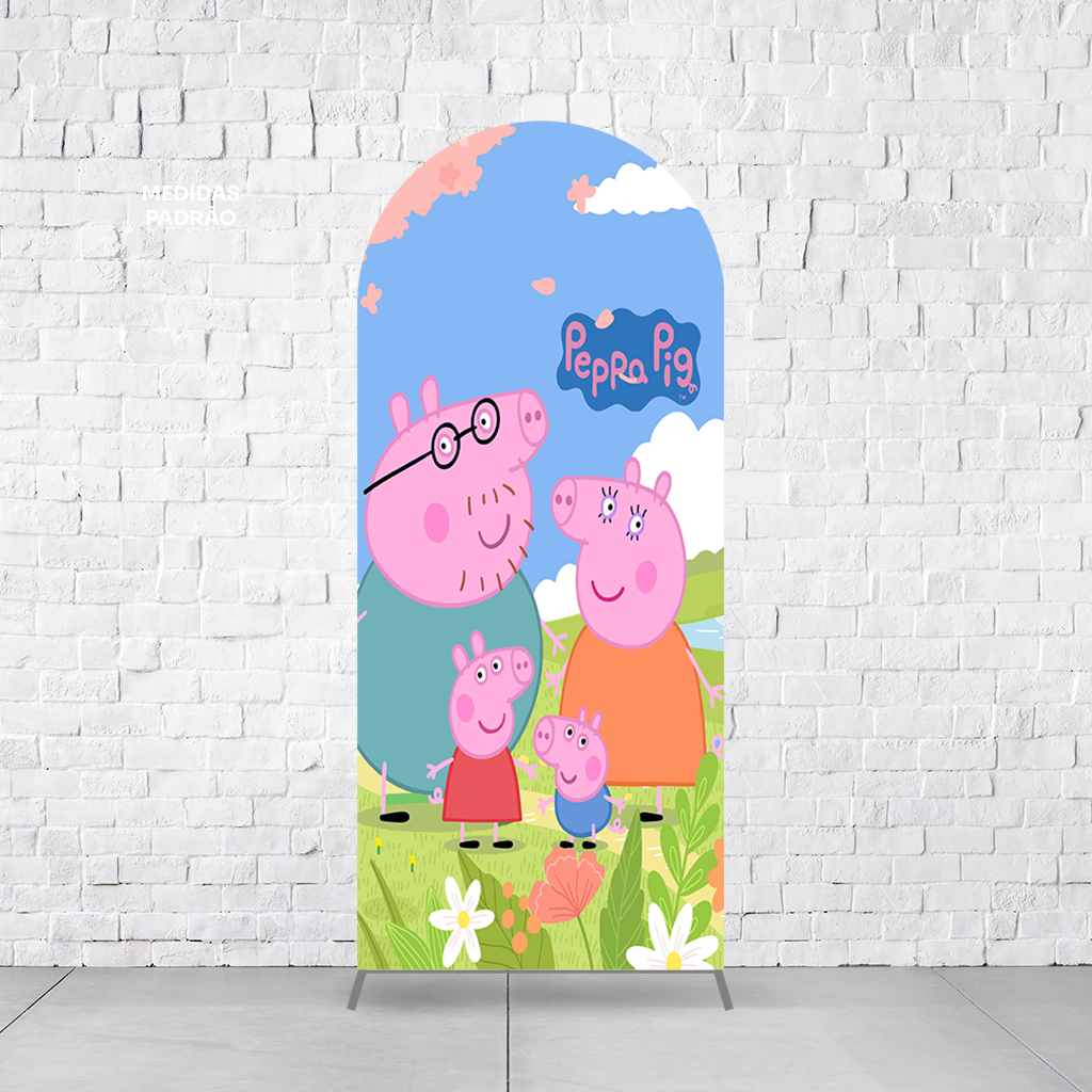 Painel Arco Romano Peppa Pig - Imagem 2