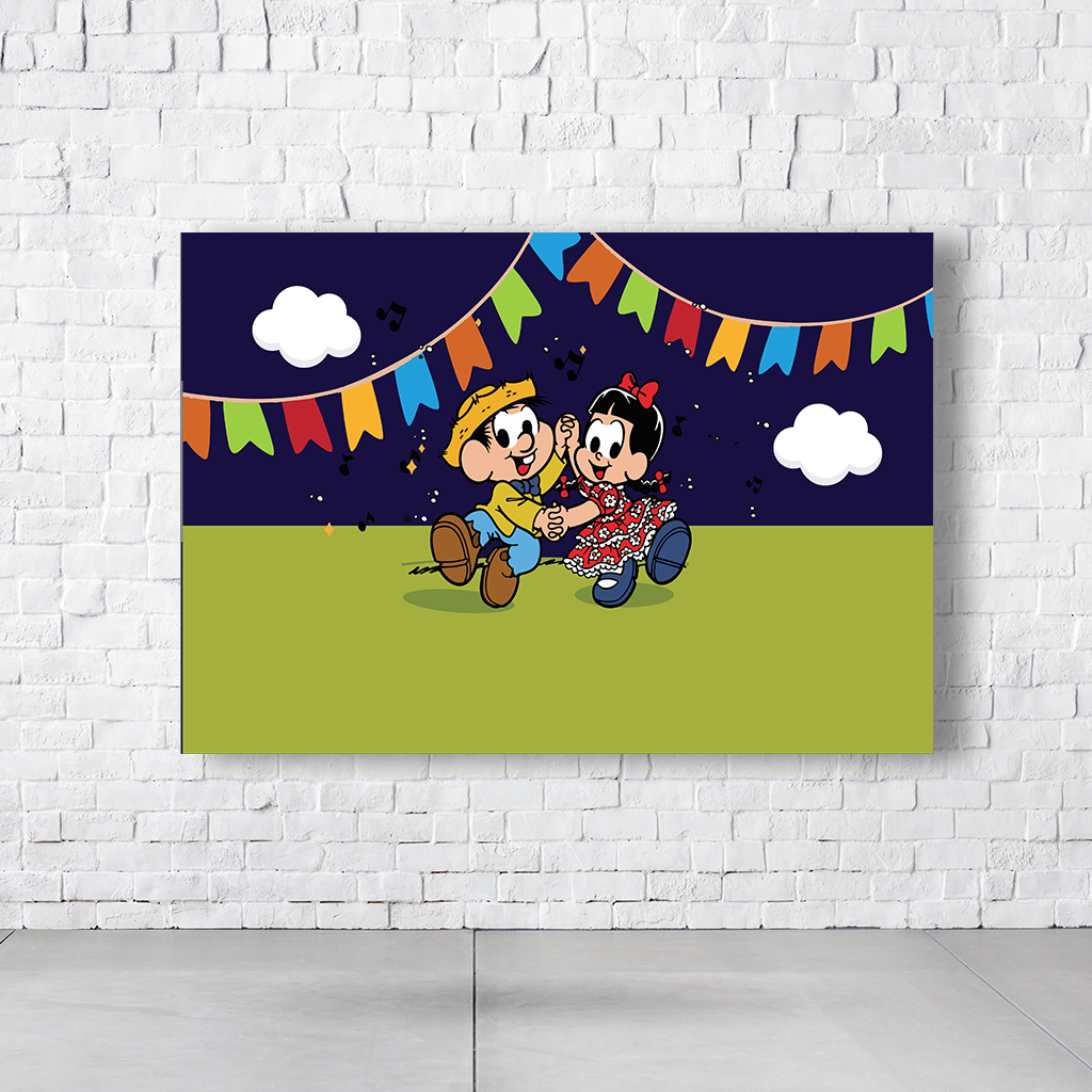 Painel Retangular Tema São João Em Tecido Oxford 100% Poliéster - Imagem 2