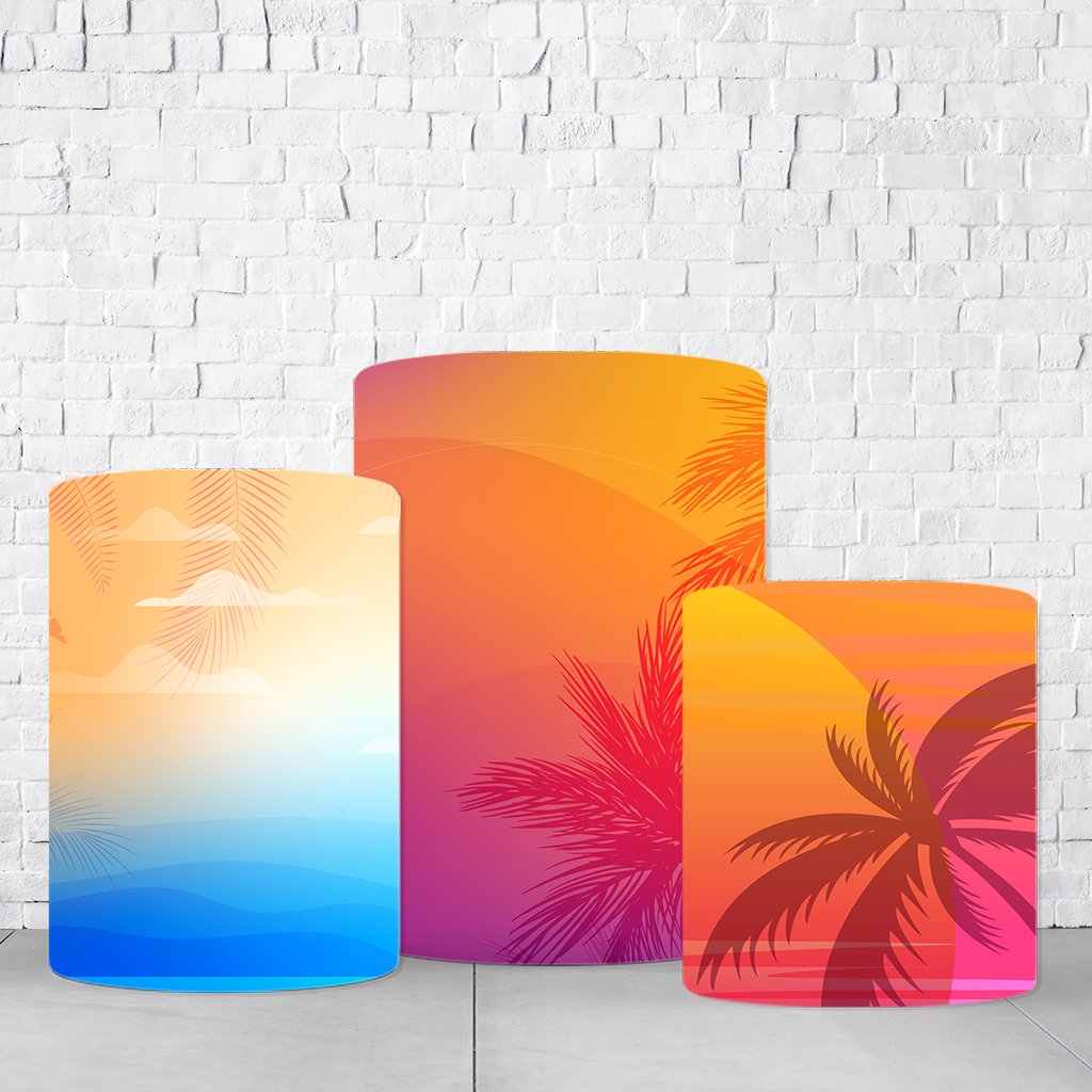 Trio de Cilindros Para Festas Tardezinha Em Tecido Helanca C/Elástico