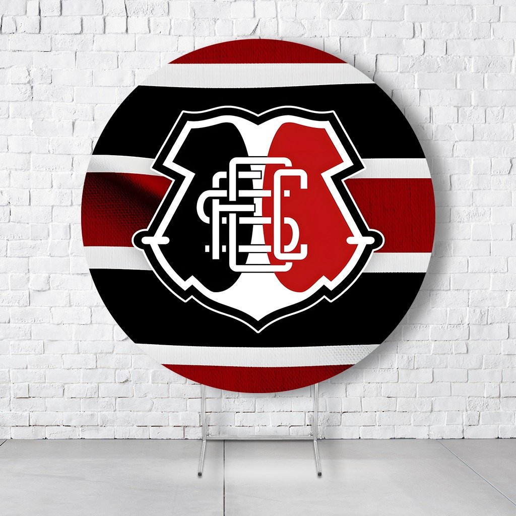 Painel De Festa Redondo Times De Futebol Em Tecido Helanca C/Elástico 1,50x1,50 - Imagem 3