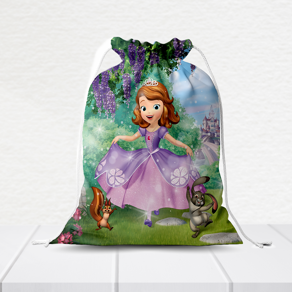 Sacolinha Personalizada Princesinha Sofía 20Cm X 15Cm
