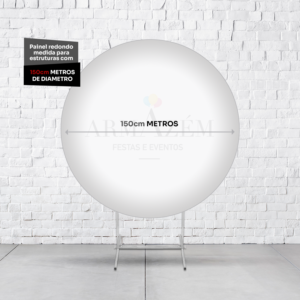 Painel De Festa Redondo Bento E Toto Em Tecido Helanca C/Elástico 1,50x1,50 - Imagem 1