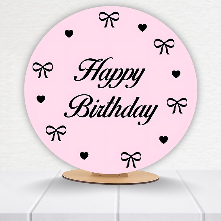 Painel Redondo Aniversário 50x50cm - Imagem 8