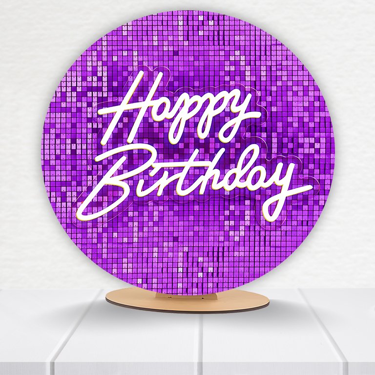 Painel Redondo Aniversário 50x50cm - Imagem 15