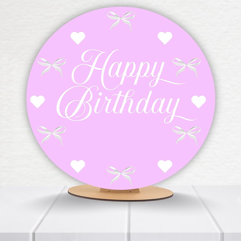 Painel Redondo Aniversário 50x50cm  PAINEL204 - Imagem 3