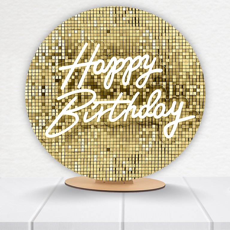 Painel Redondo Aniversário 50x50cm  PAINEL204 - Imagem 10