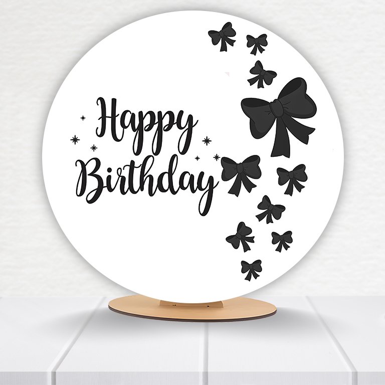 Painel Redondo Aniversário 50x50cm  PAINEL204 - Imagem 5