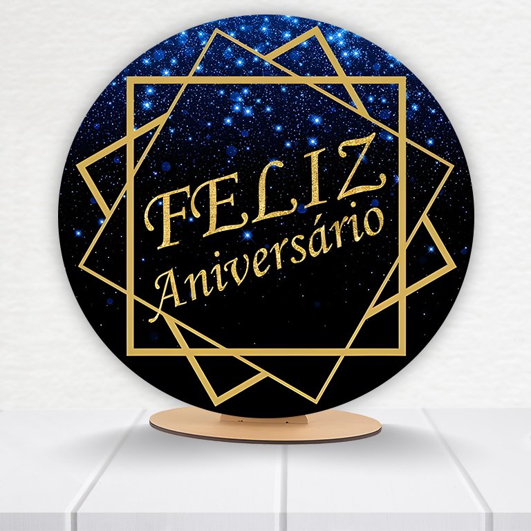Painel Redondo Aniversário 50x50cm - Imagem 13