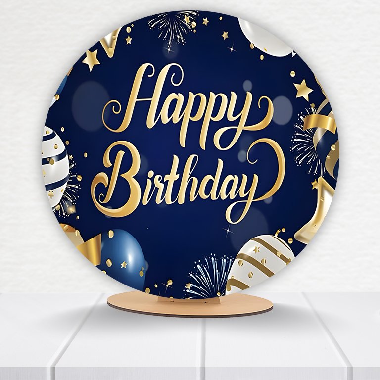 Painel Redondo Aniversário 50x50cm - Imagem 8