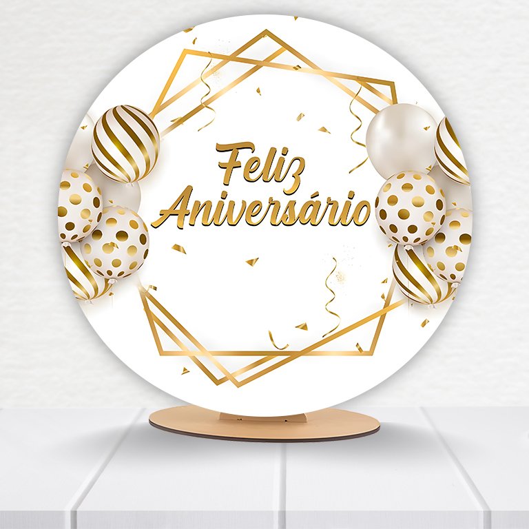 Painel Redondo Aniversário 50x50cm - Imagem 19