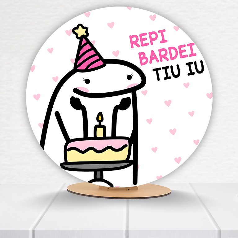 Painel Redondo Aniversário 50x50cm  PAINEL996 - Imagem 10