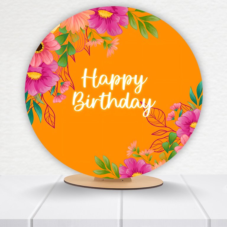 Painel Redondo Aniversário 50x50cm  PAINEL996 - Imagem 13