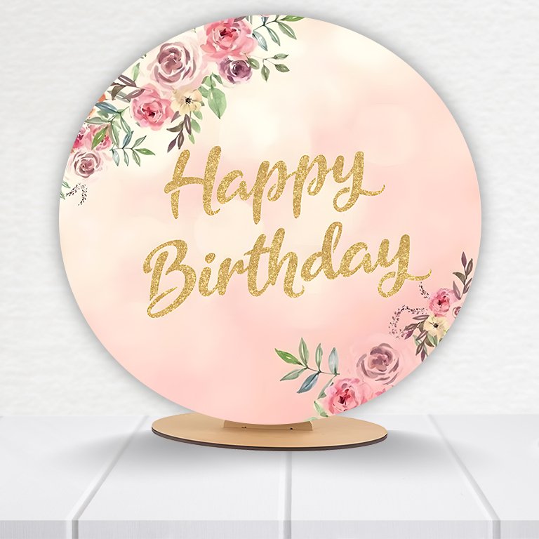 Painel Redondo Aniversário 50x50cm - Imagem 9