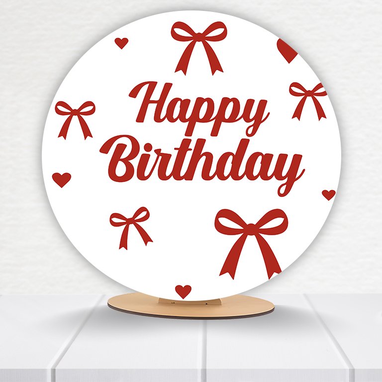 Painel Redondo Aniversário 50x50cm - Imagem 10