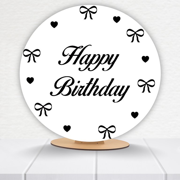 Painel Redondo Aniversário 50x50cm - Imagem 6
