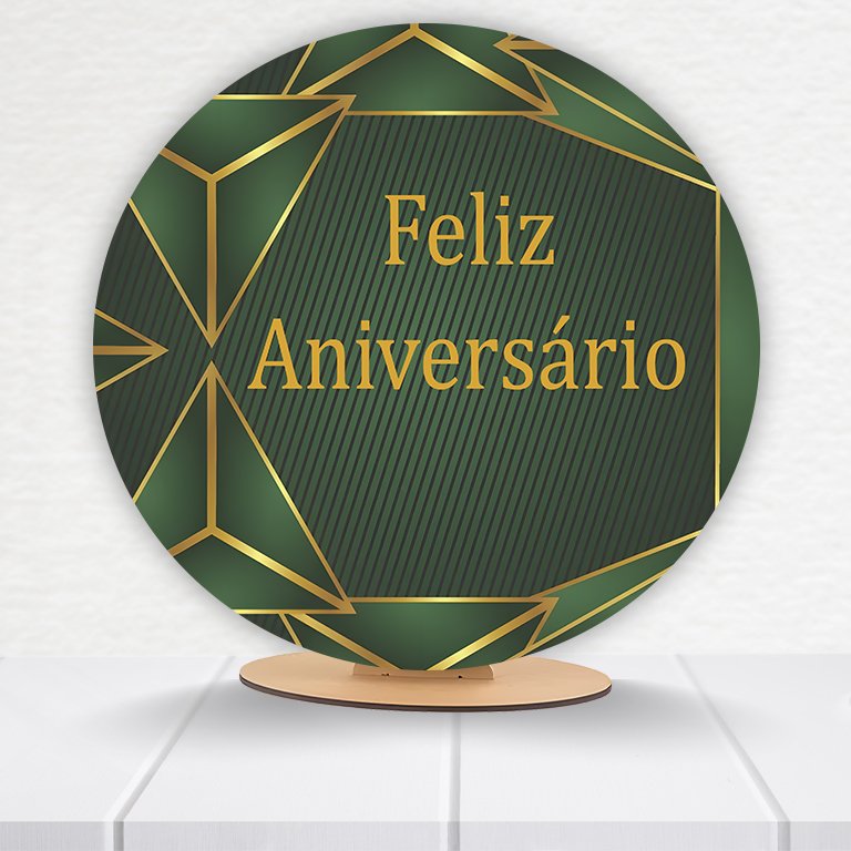 Painel Redondo Aniversário 50x50cm - Imagem 5