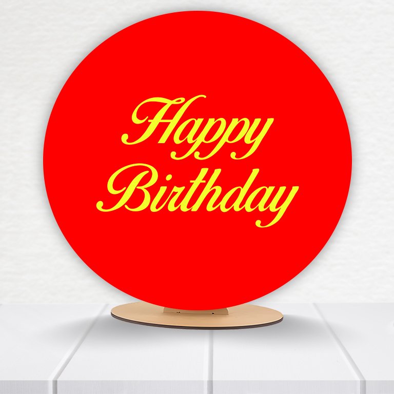 Painel Redondo Aniversário 50x50cm - Imagem 3