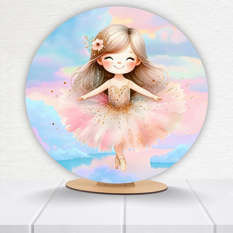 Painel Redondo Bailarina 50x50cm - Imagem 13