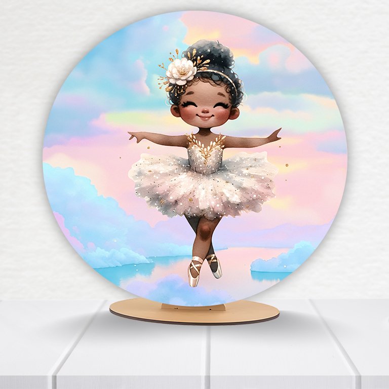 Painel Redondo Bailarina 50x50cm - Imagem 12