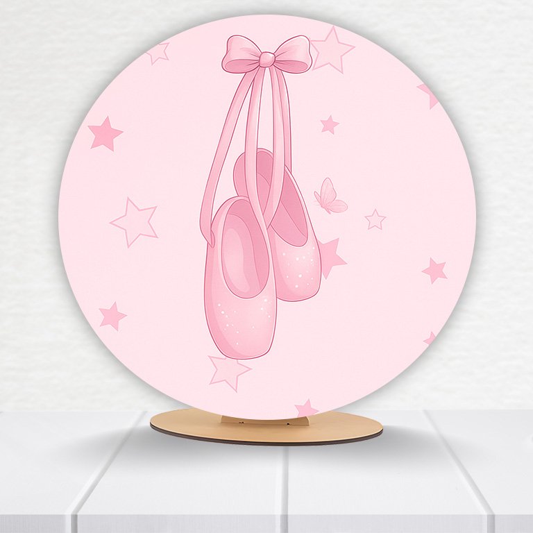 Painel Redondo Bailarina 50x50cm  PAINEL868 - Imagem 2