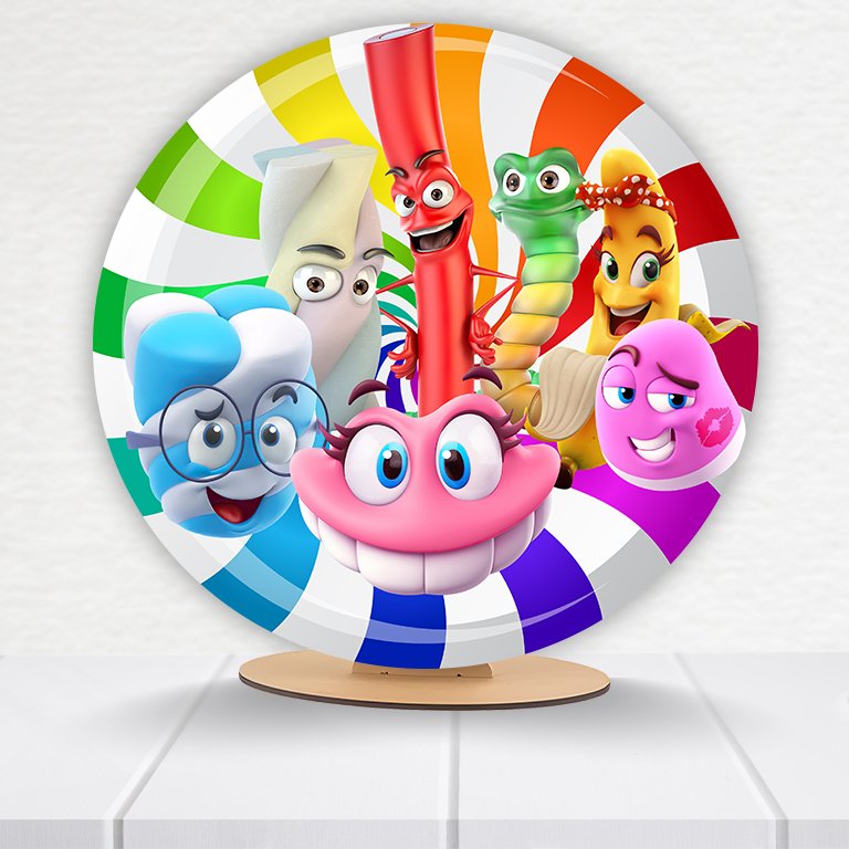 Painel Redondo Bala Fini 50x50cm