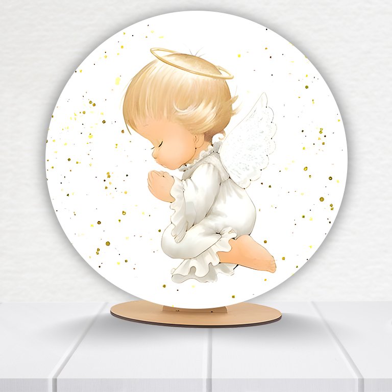 Painel Redondo Batizado 50x50cm - Imagem 9