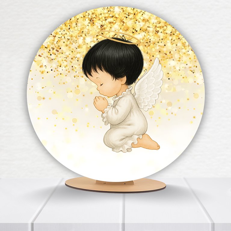 Painel Redondo Batizado 50x50cm - Imagem 11