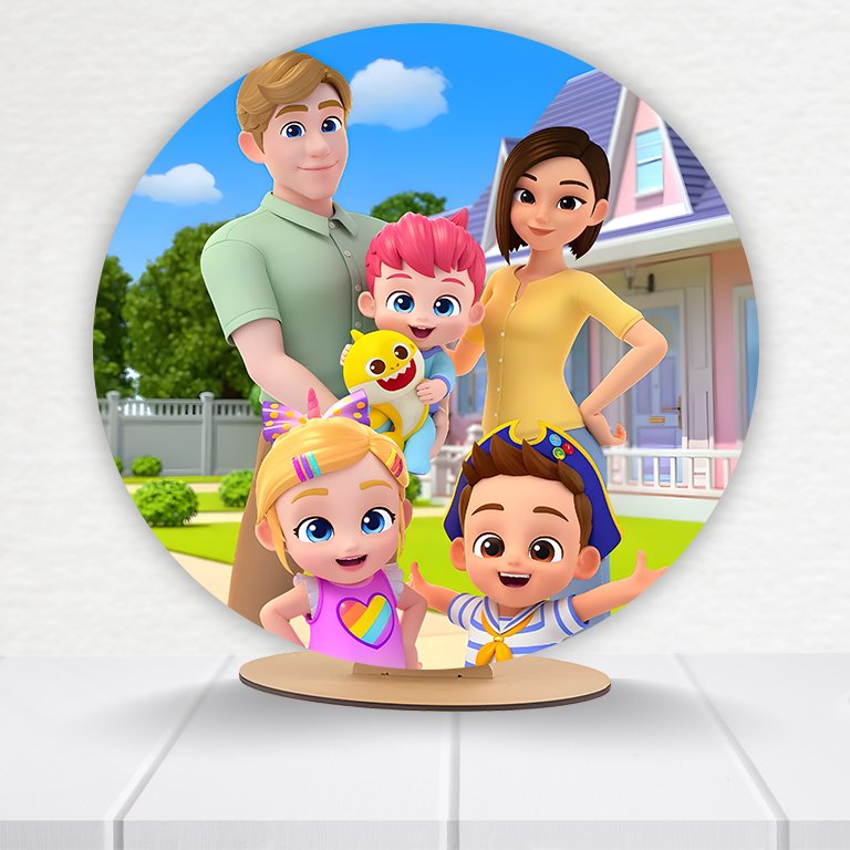 Painel Redondo BebeFinn 50x50cm