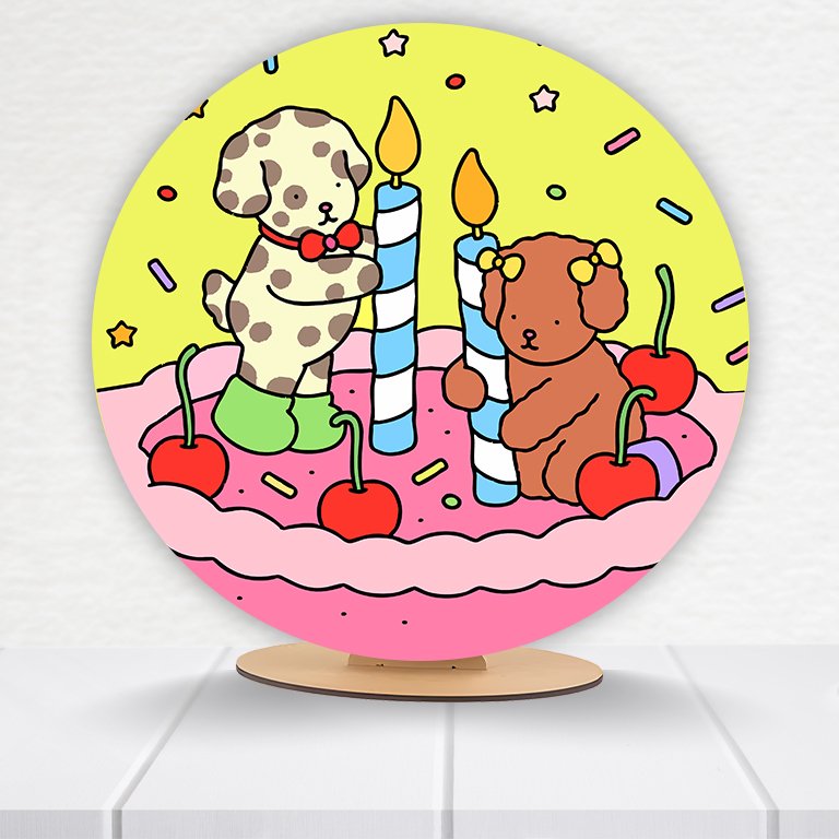 Painel Redondo Bobbie Goods 50x50cm - Imagem 5