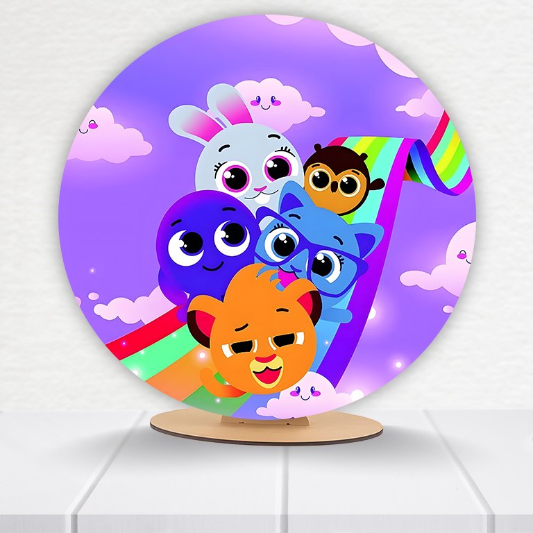 Painel Redondo Bolofofos 50x50cm - Imagem 9