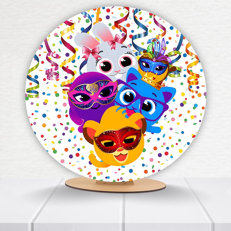 Painel Redondo Bolofofos 50x50cm - Imagem 6