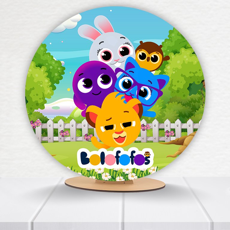 Painel Redondo Bolofofos 50x50cm - Imagem 5