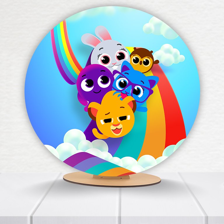 Painel Redondo Bolofofos 50x50cm - Imagem 10