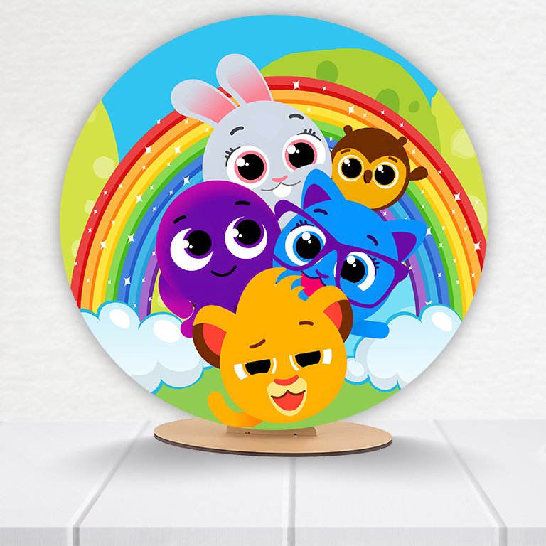 Painel Redondo Bolofofos 50x50cm - Imagem 7