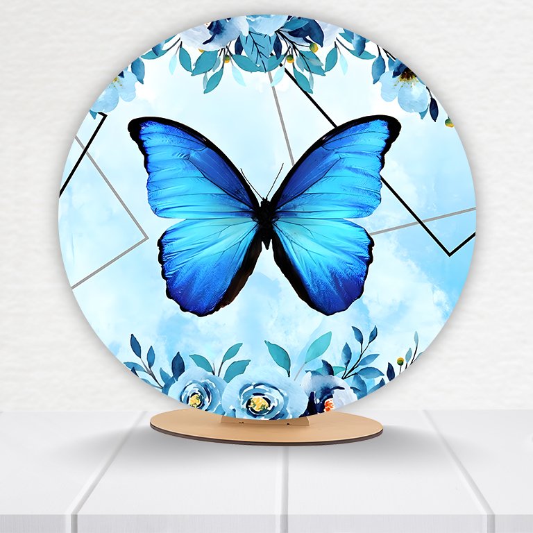 Painel Redondo Borboleta 50x50cm - Imagem 7