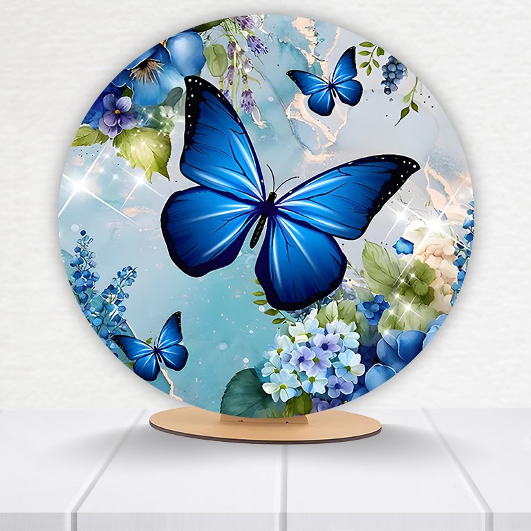 Painel Redondo Borboleta 50x50cm - Imagem 13