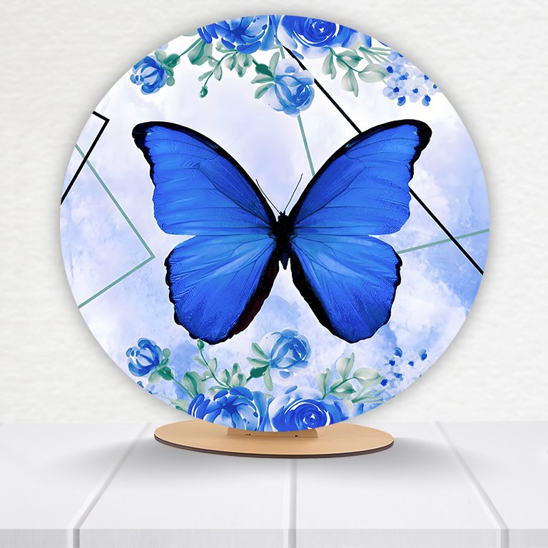 Painel Redondo Borboleta 50x50cm - Imagem 6