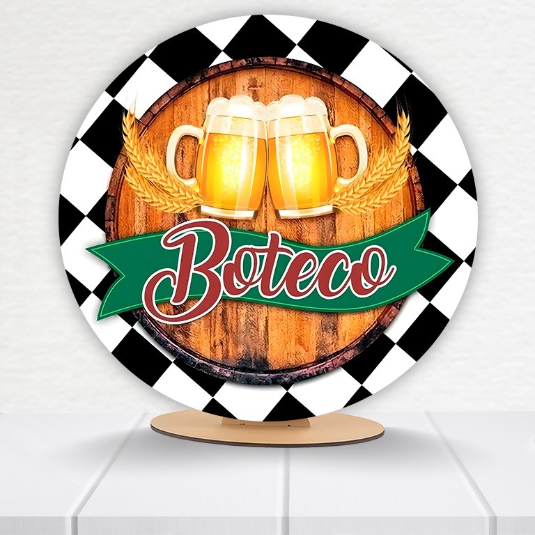Painel Redondo Boteco 50x50cm - Imagem 5