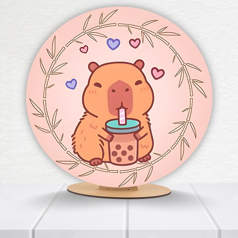 Painel Redondo Capivara 50x50cm - Imagem 13