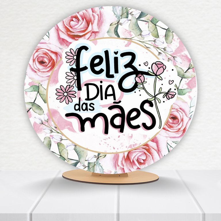 Painel Redondo Dia Das Mães 50x50cm - Imagem 9